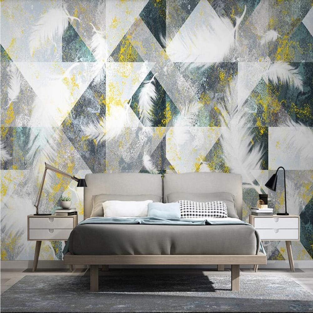 Fond d'écran 3D plumes d'animaux poster mural amovible pour ado