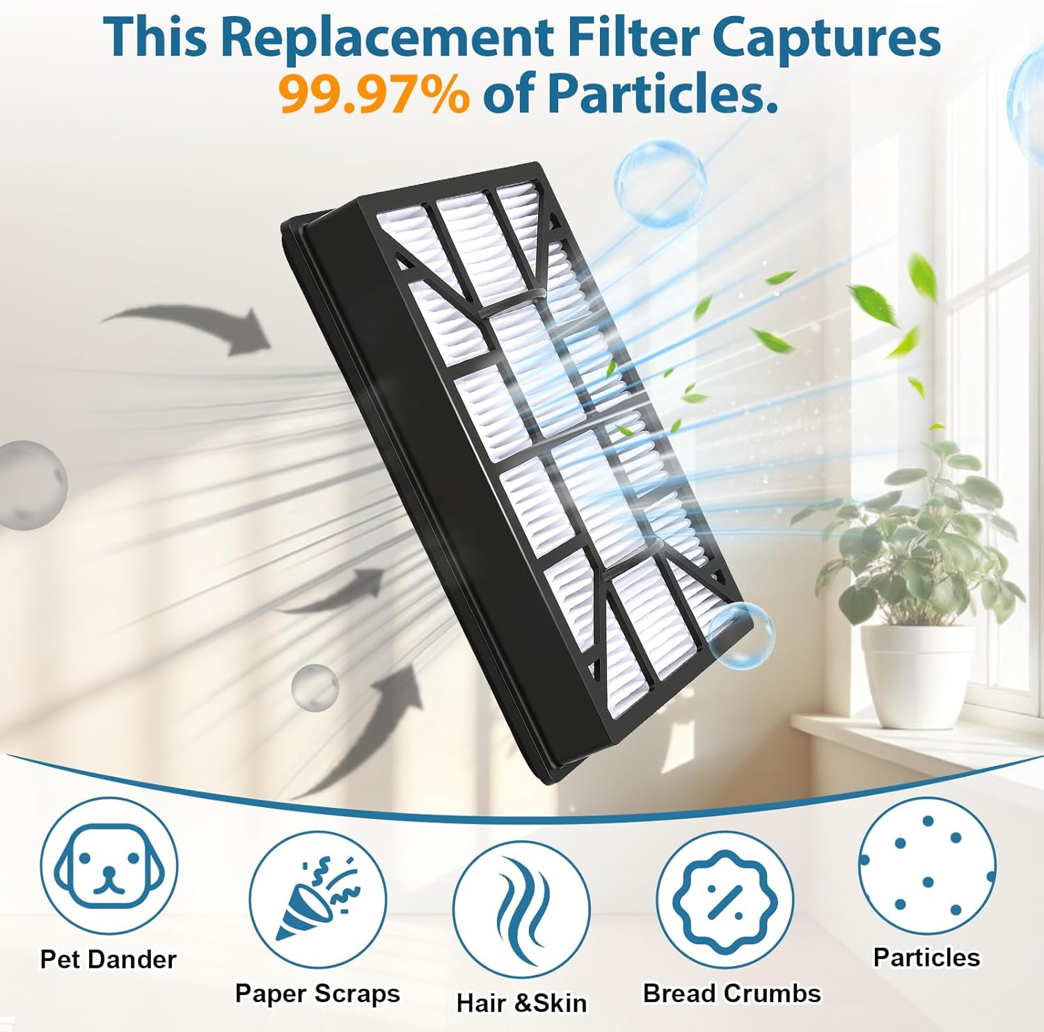 4 Pack EF-12 HEPA Replacement Exhaust Filter Compatible with Kenmore 600 Series, 62731, 52731, 81615, 81614, BC4026 Canister Vacuum Cleaners, Part #591021101
