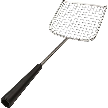 Big 6" Square Long Handle Cat Litter Scooper - Stainless Steel Metal...