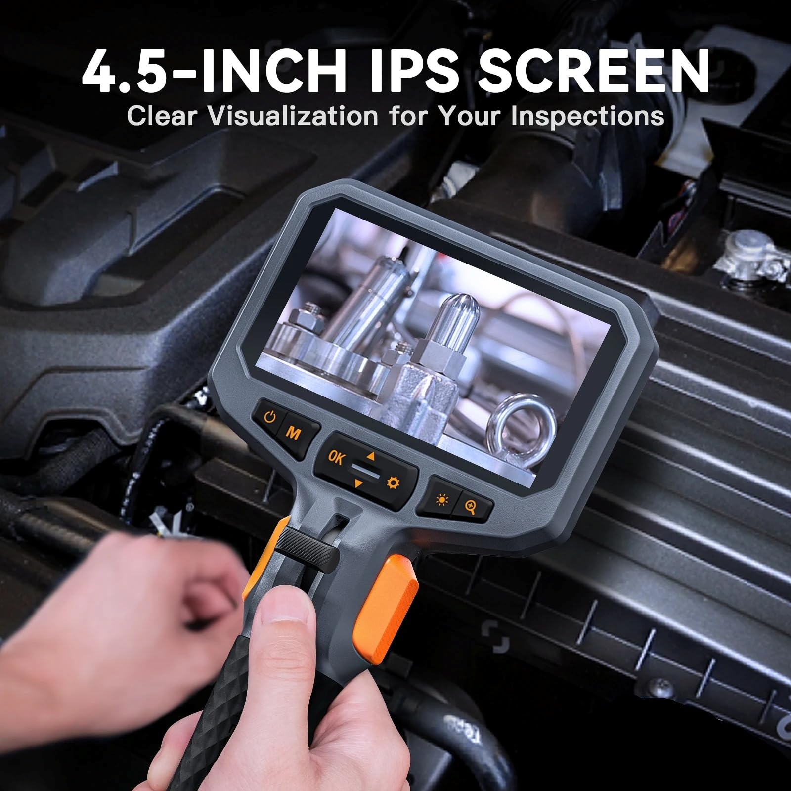 Digital Inspection Camera, 8.5mm Diameter Borescope with LED Lights, 1.55m Cable - TD450SD85L155