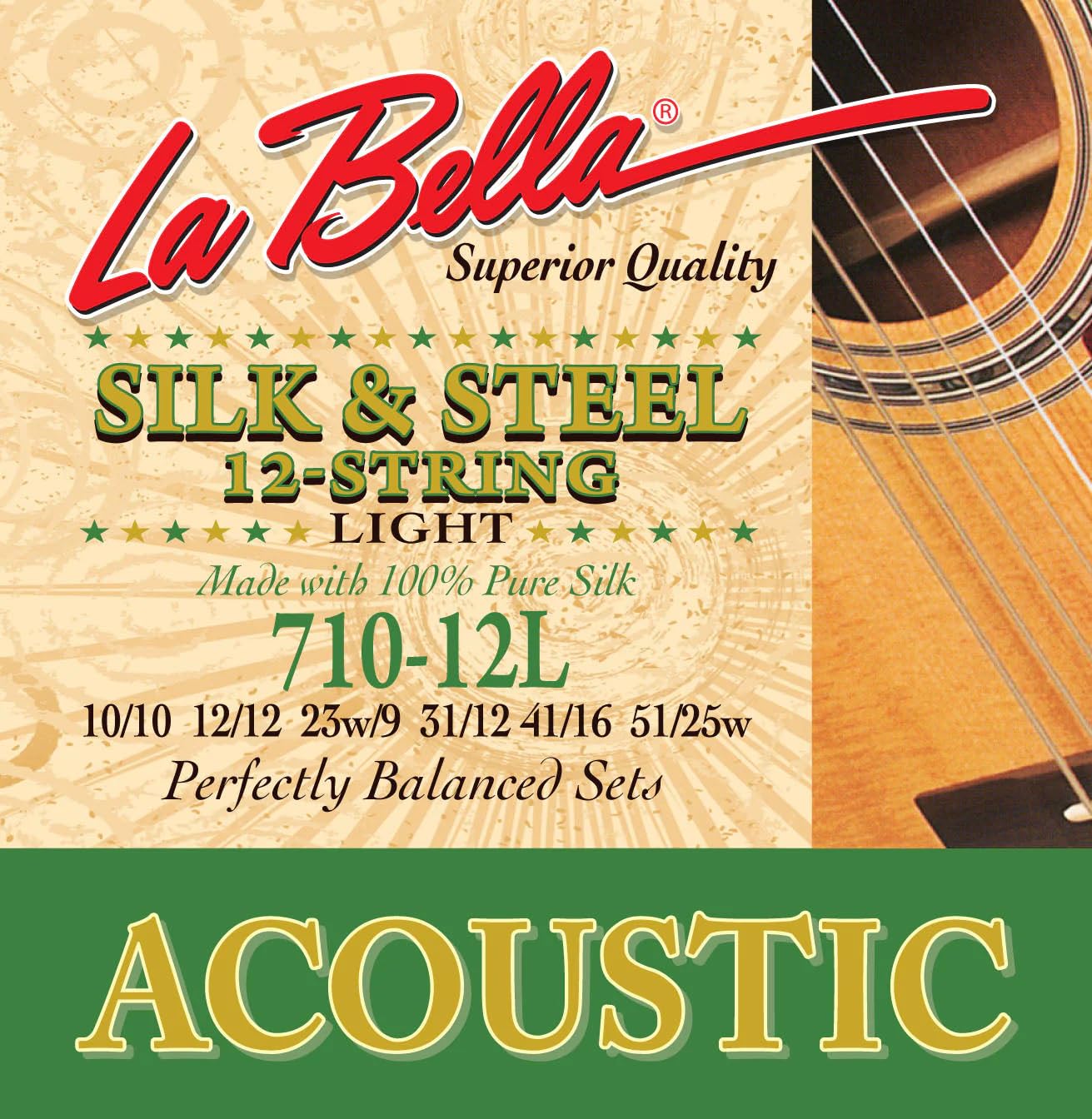 La BellaLa Bella 710-12L 12-String Silk & Steel - Light