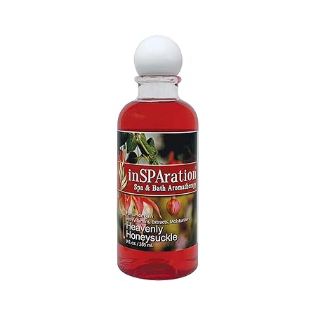 inSPAration Spa and Bath Aromatherapy 118X Spa Liquid, 9-Ounce, Heavenly Honeysuckle