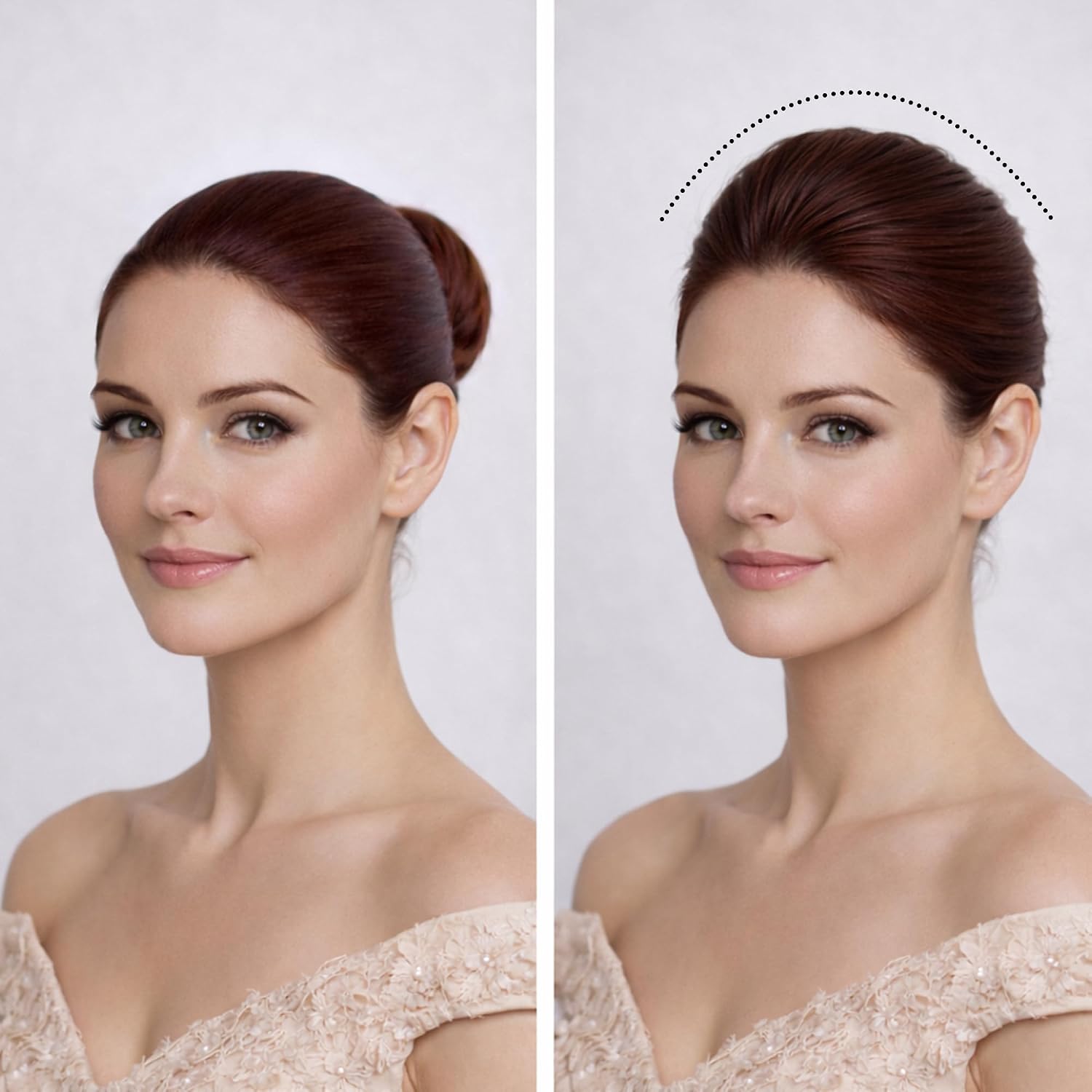 Hair Bump Clips for Volume, 2 Pack Black Brown Beige Hair Bumps for Volume Insert, Bump It Hair Accessory for Natural Lift, Plastic Bumpits (Brown) image 5