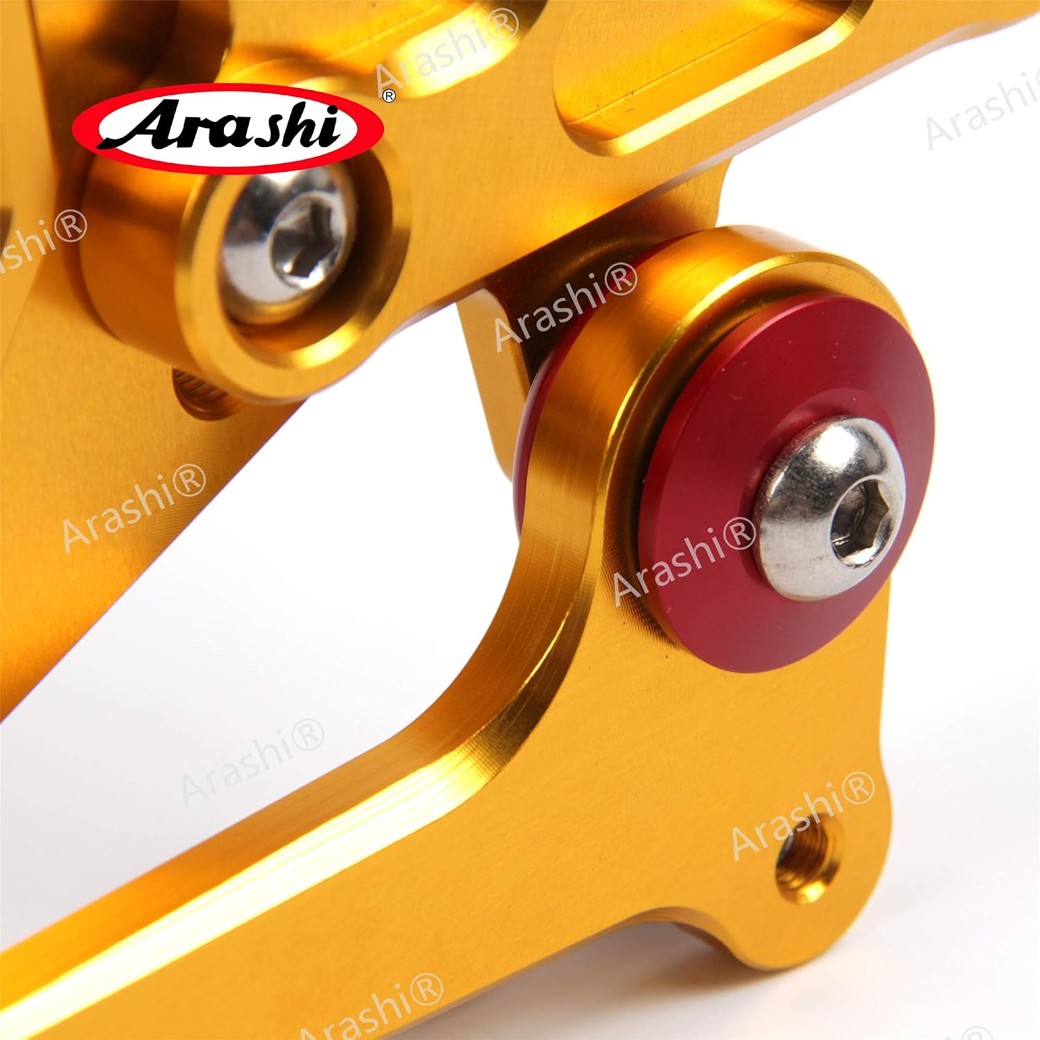 Arashi Version 1.0 Adjustable Rearsets for Honda CB300F CBR300R 2015-2023 ABS include, Gold Motorcycle Accessories Parts