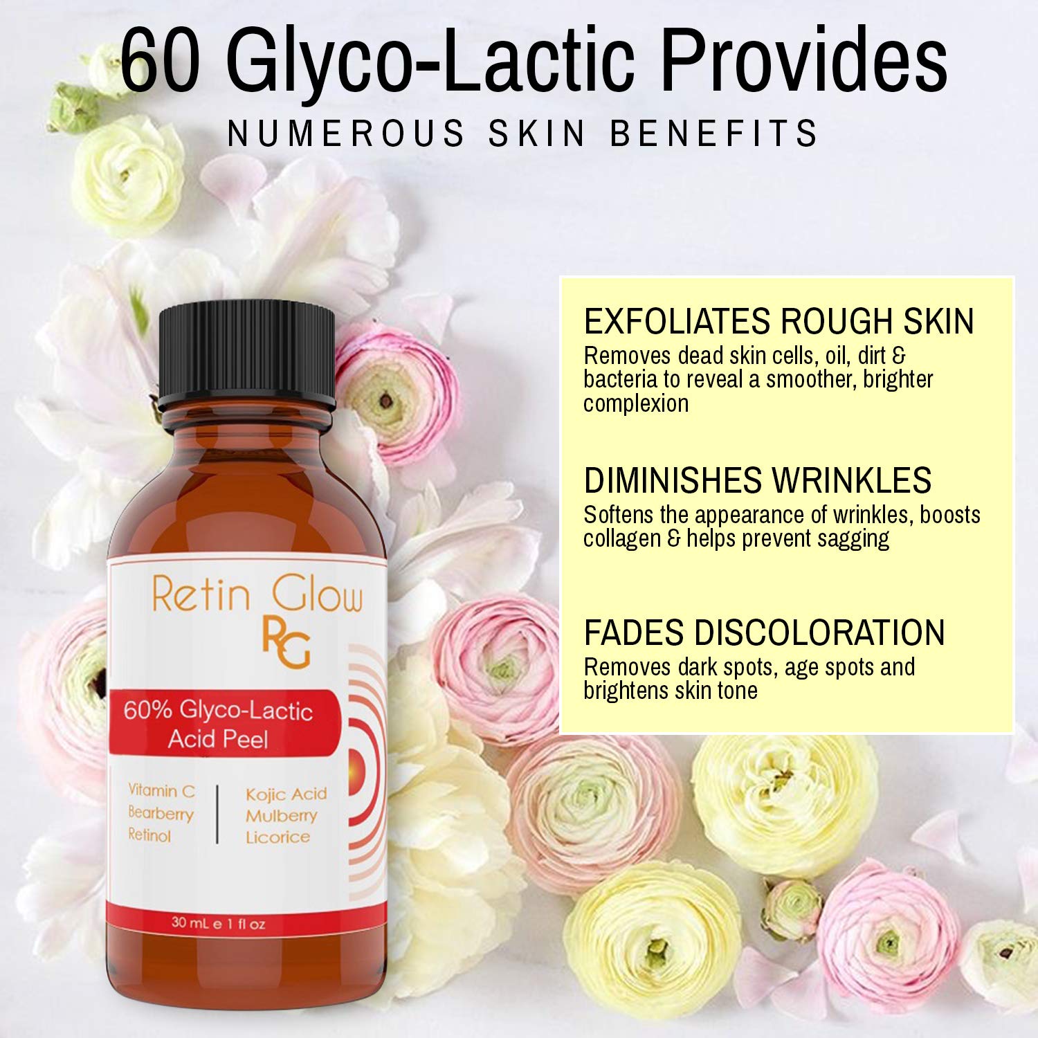 GlycoLactic Acid 60 Gel Peel Including After Peel Neutralizer Facial