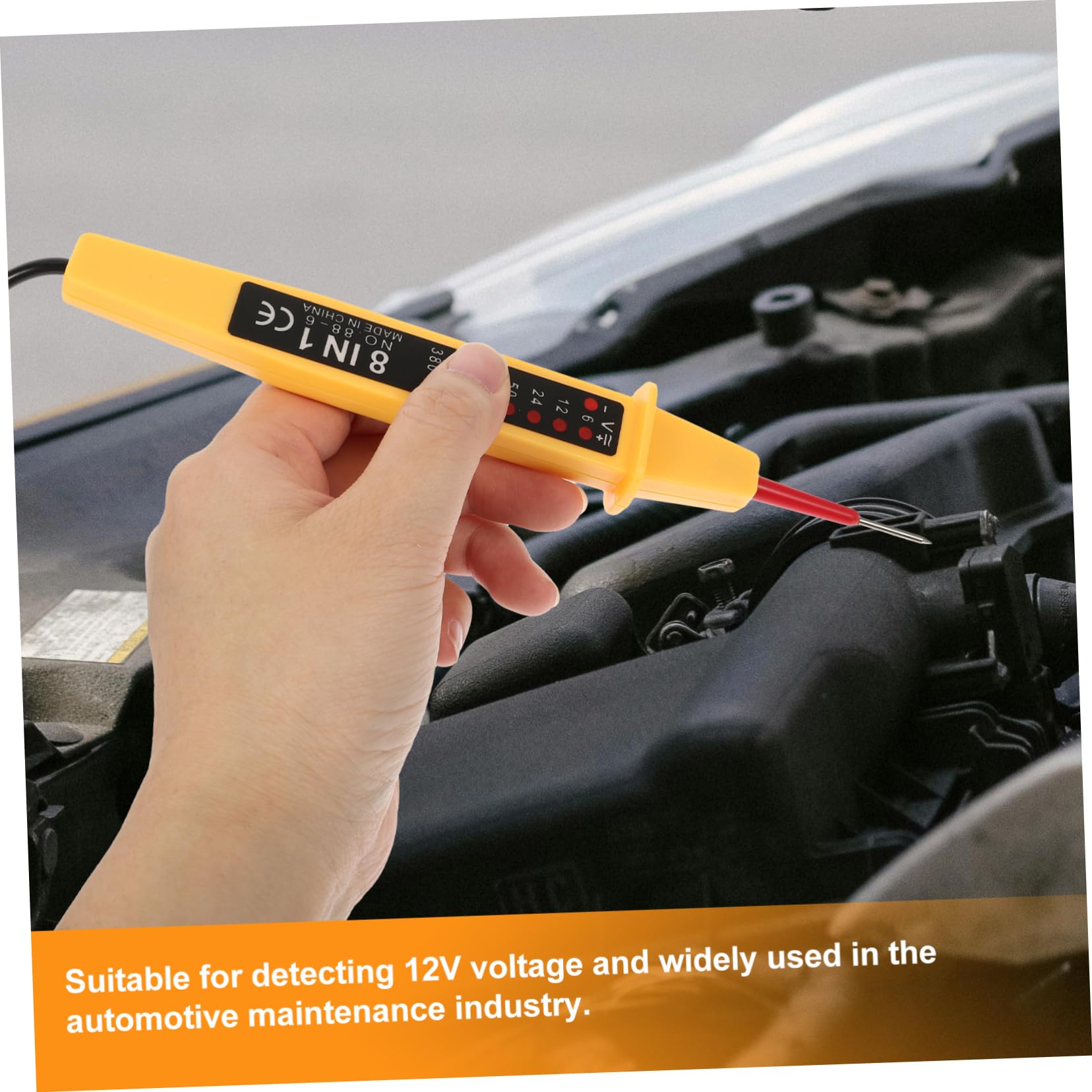 Gatuida 4pièces Testeur De Tension Multifonction Détecteur De Pratique Pour Automobile Pour Vérifications Et Précises Câbles Et Continuités