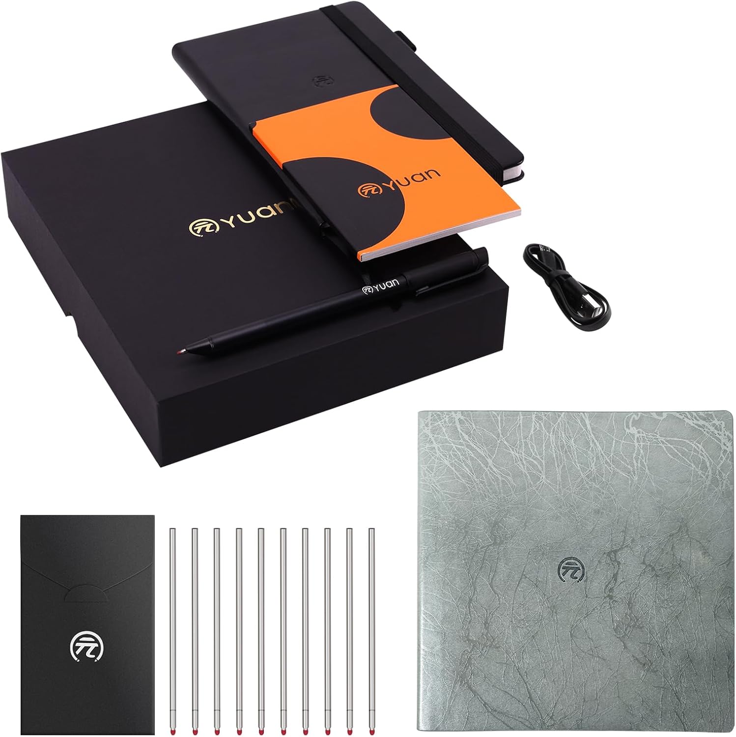 Smartpen Writing Set and Notebook and Pen Refilll, Digital Smart pens for Note Taking, Real-time Sync for Digitizing, Storing, and Sharing Paper Notes, Compatible with ipad, iPhone and Android Smartph