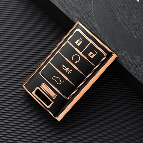 Miniatura 2 de ELOHEI Funda para llavero Cadillac, funda suave de alta calidad de protección completa compatible con Cadillac Escalade ATS CTS DTS SRX STS