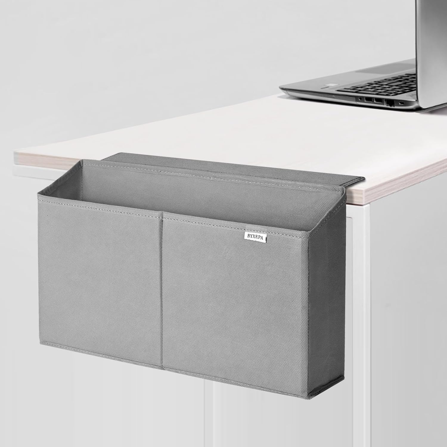 Desk Storage Bag, Table Storage Organizer For Computer, Gaming Desk, Dorm, Study Work Table (Grey)