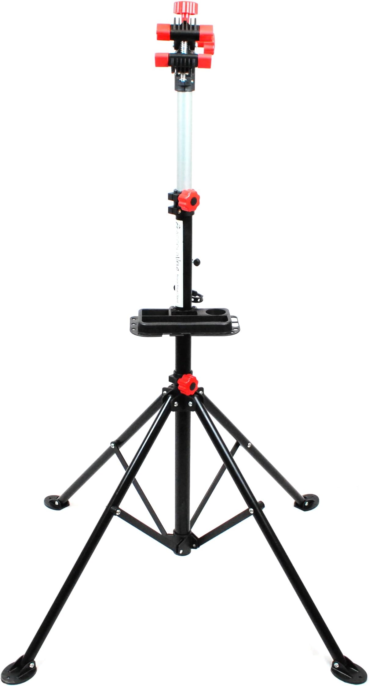 AccelaVelo Adjustable Bike Repair Stand - Includes Tool Tray - 75 LBS Capacity - 3 Year Warranty