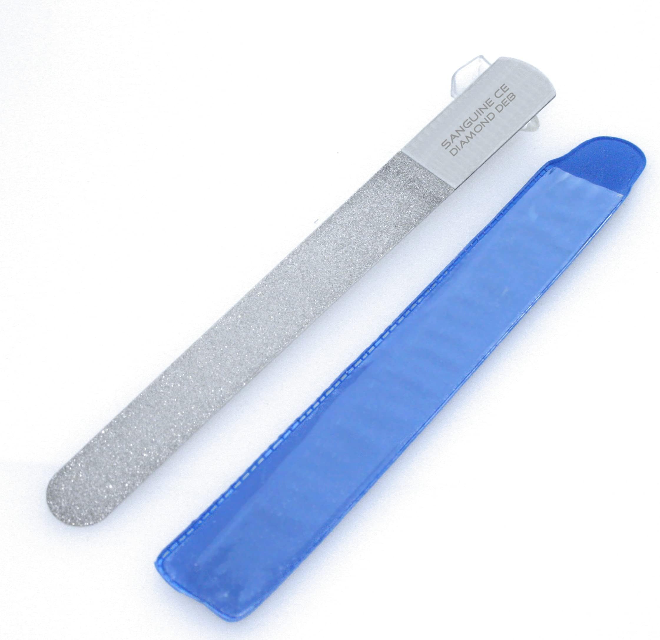 Improved Diamond Nail File, Hand or Toenail File, Double Sided Podiatrist Quality, 8"