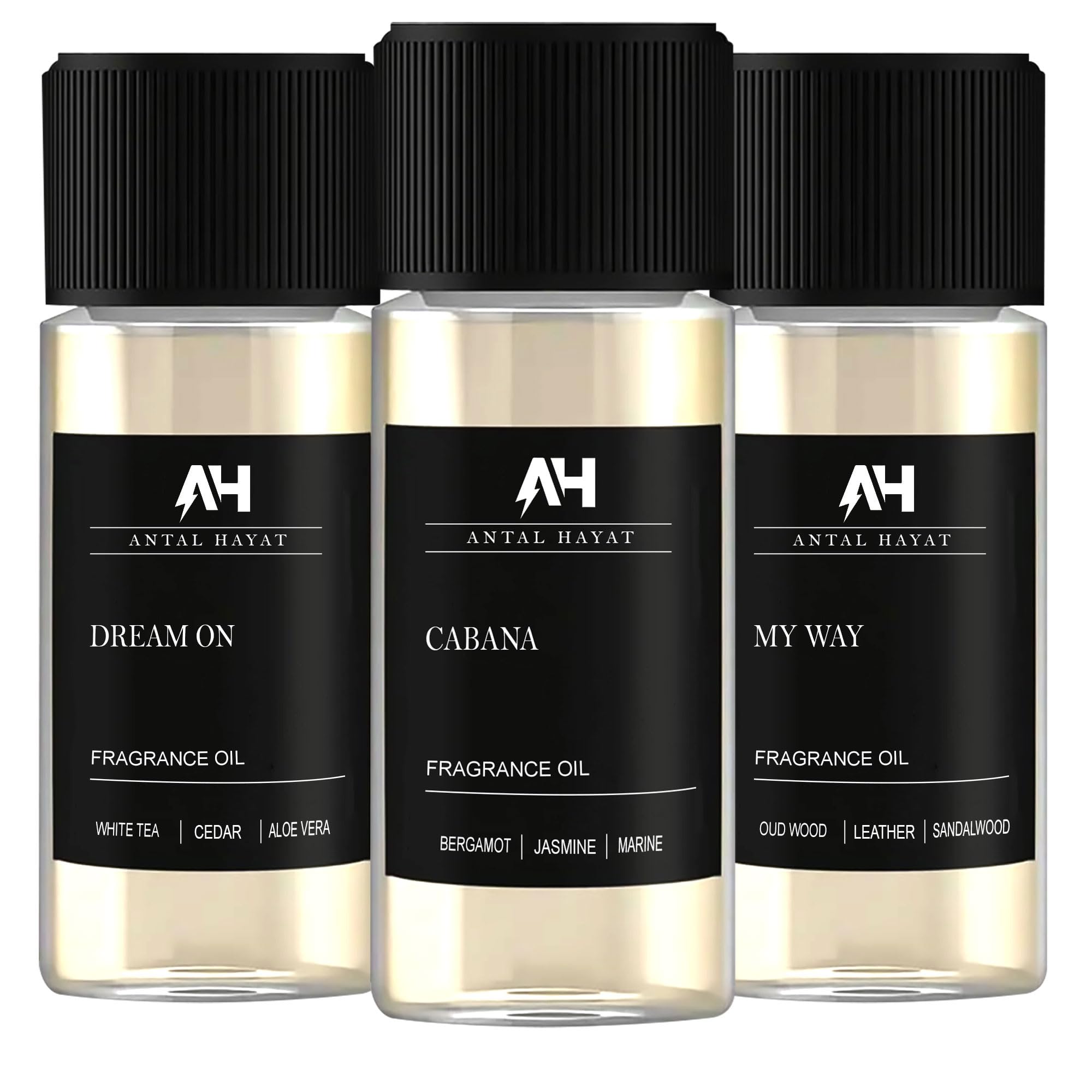 Essential Oils Set - Essential Oil Blends for Aromatherapy Diﬀusers - Home Luxury Scents - Sandalwood Essential Oil - Fragrance Oil for Ultrasonic Diffuser - Pack of 3 x 20ml Bottles