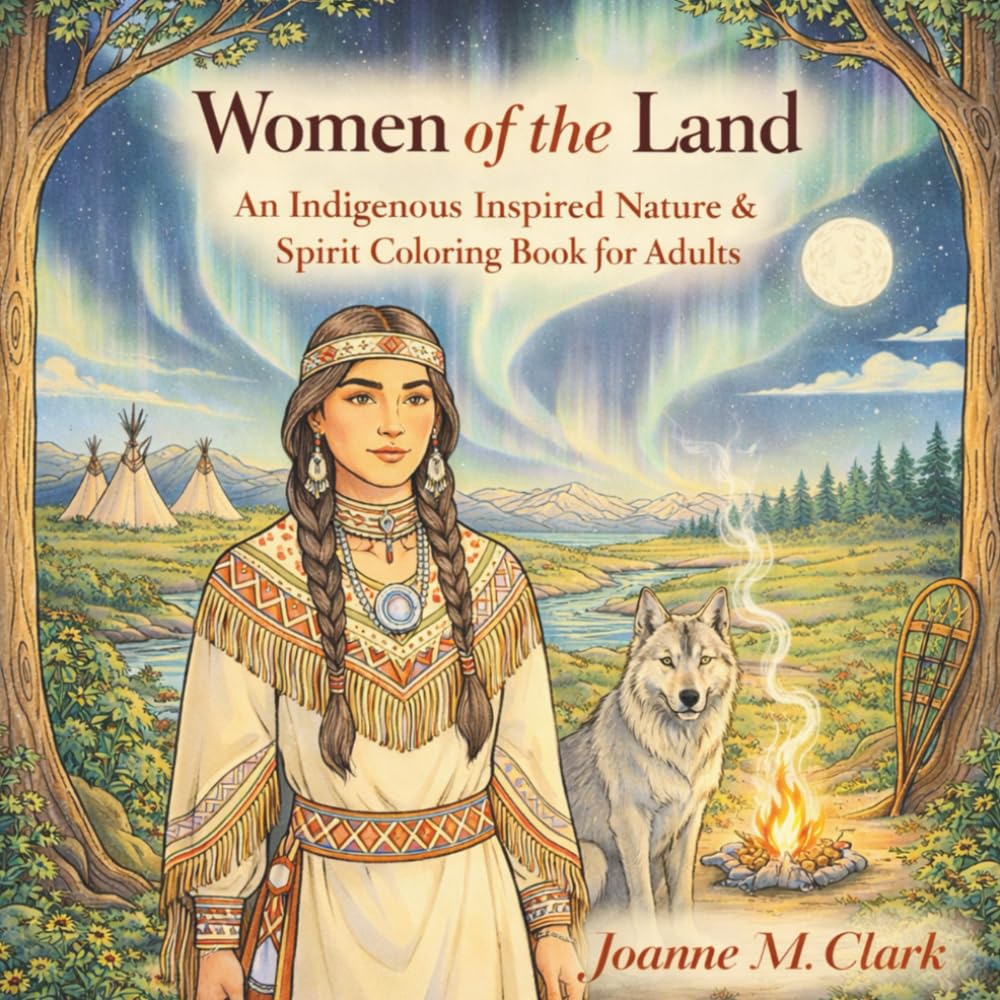 Woman of the Land: An Indigenous Inspired Nature & Spirit Colouring Books for Adults