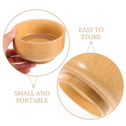 Miniatura 8 de FOMIYES Kit de herramientas de mezcla de cara de madera Bowl Brush Espátula Set Vintage Home DIY Cuidado de la piel Herramienta cosmética Mini