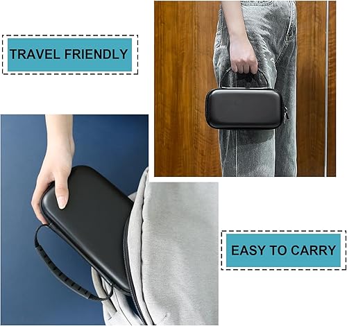 Miniatura 5 de Supmay Estuche rígido para inhalador de asma, espaciador de mano para niños y adultos, máscaras, soporte para inhalador, bolsa de viaje para asma,