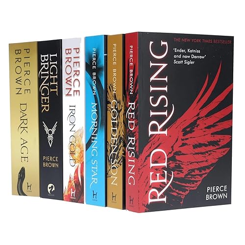 red car The Red Rising Series 6 Books Collection Set