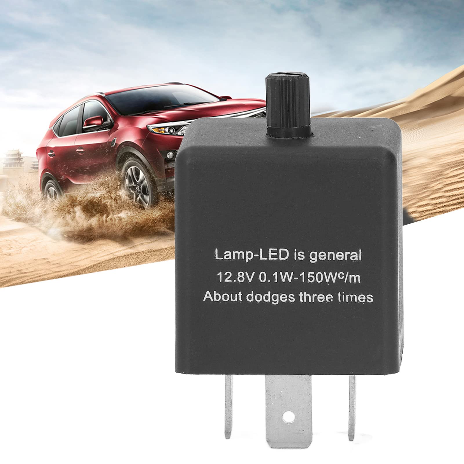 Przekaźnik migający LED do samochodu 3 Pin DC12V 10a regulowana częstotliwość migania moduł wodoodporny ABS Fix dla żarówek LED wskaźniki kierunku dla samochodów motocykl