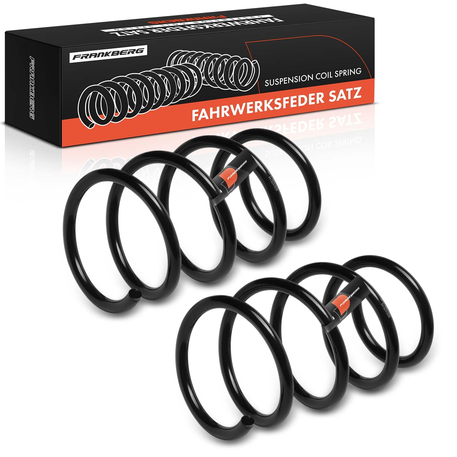 Frankberg 2 ressorts de suspension pour essieu avant 8200681764 | Compatible avec: Éolienne E4M, Twingo II CN0