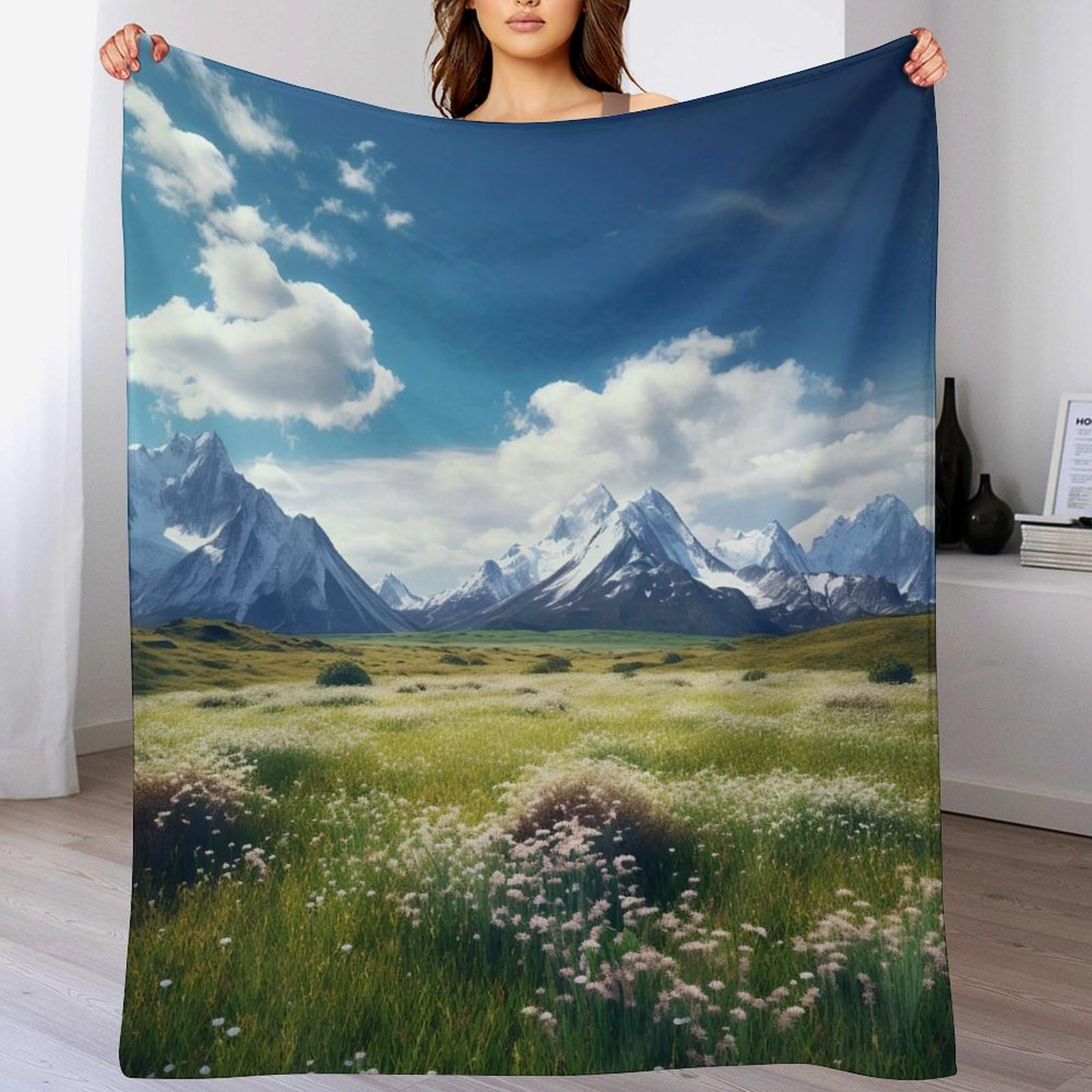 Couverture douce paysage pour vos soirées cocooning et moments détente