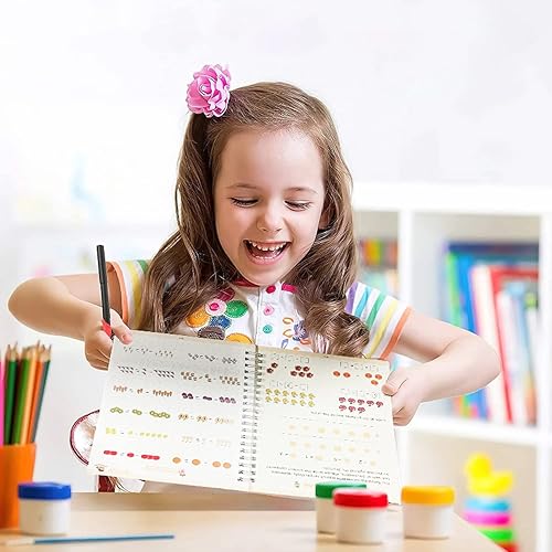 Miniatura 3 de Magic Grooved Writing Practice for Kids,Grooved Writing Books, Reusable Grooved Handwriting Workbooks for Kids Age 3-5 Calligraphy