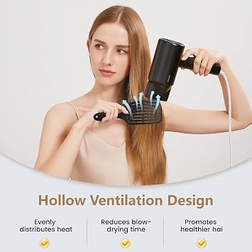 Oderra Detangling Hair Brush, Curved Vent Hairbrush