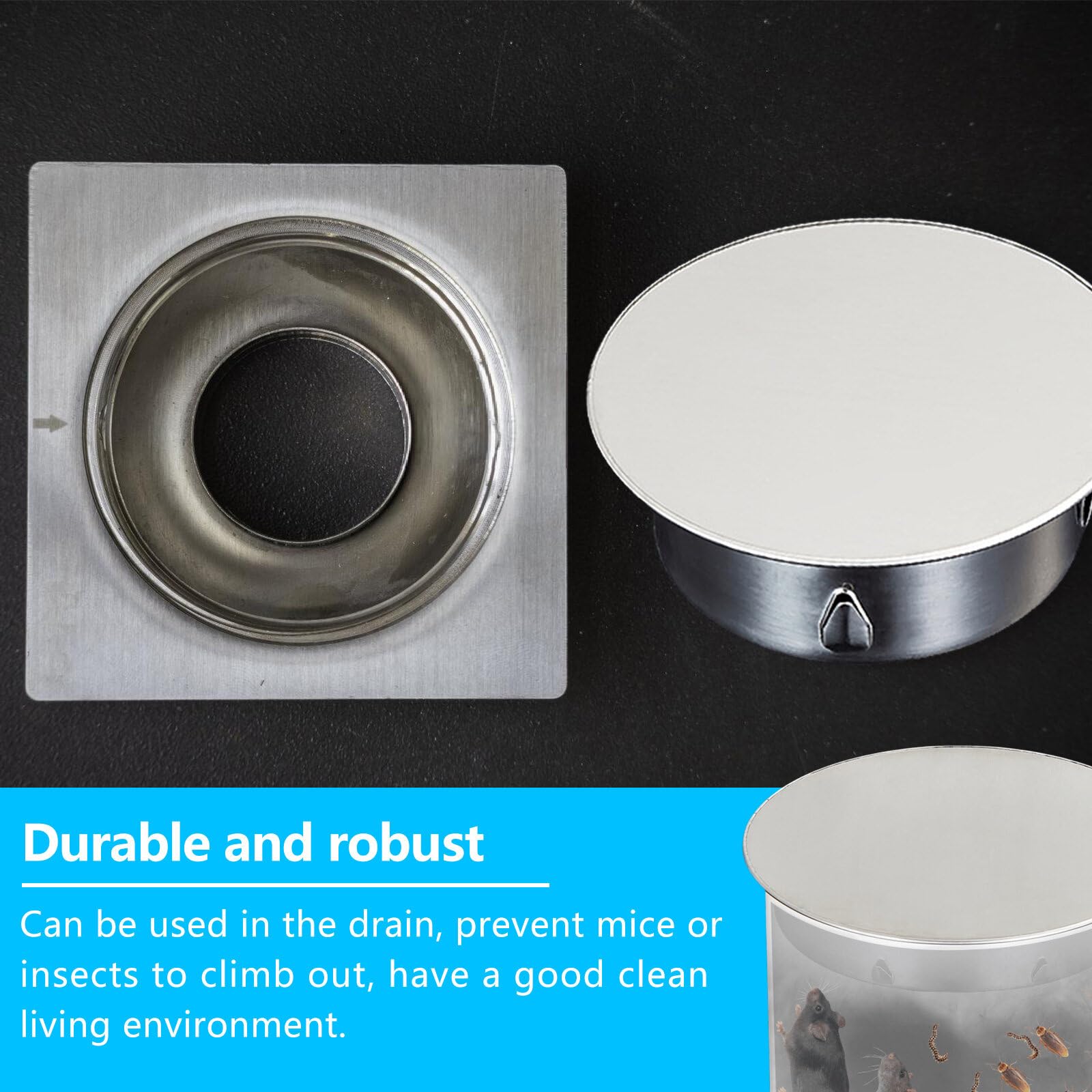 Copertura Foro Camino 150mm In Acciaio Inox - Antiodore E Antiratto - Foto 10