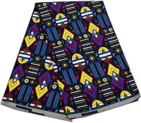 Vista 5 de Tela africana 6 yarda impresa tela africana Ankara tela de cera para el vestido de fiesta 1502