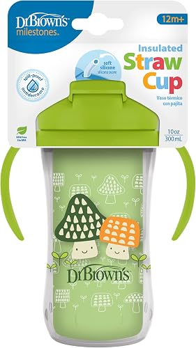 Dr. Brown's® Milestones™ Insulated Straw Cup, Green | Insulated Straw Cup