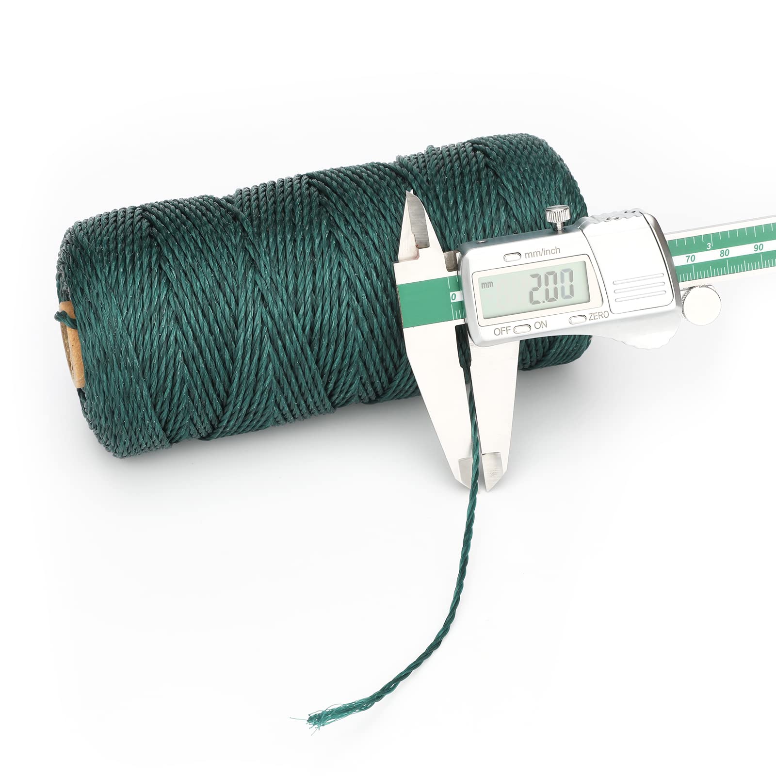 jijAcraft Macrame Corda di Cotone Spago Bianco 2mm x 100M per Decorazioni, Confe