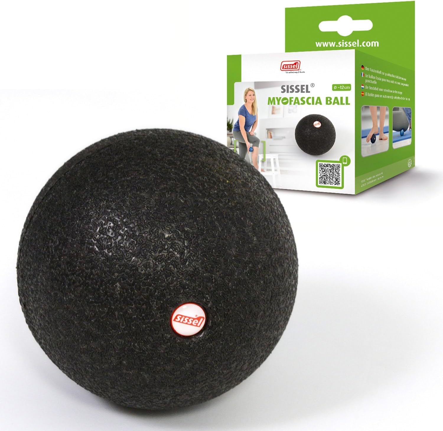 Sissel Myofascia Ball Approx. 12 cm Black Fascia Ball Diameter 12 cm