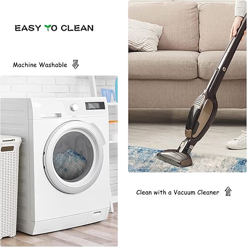 Miniatura 4 de Lahome Alfombra moderna abstracta  2 x 3 alfombra lavable pequeña para puerta delantera para entrada, alfombra contemporánea de lana sintética