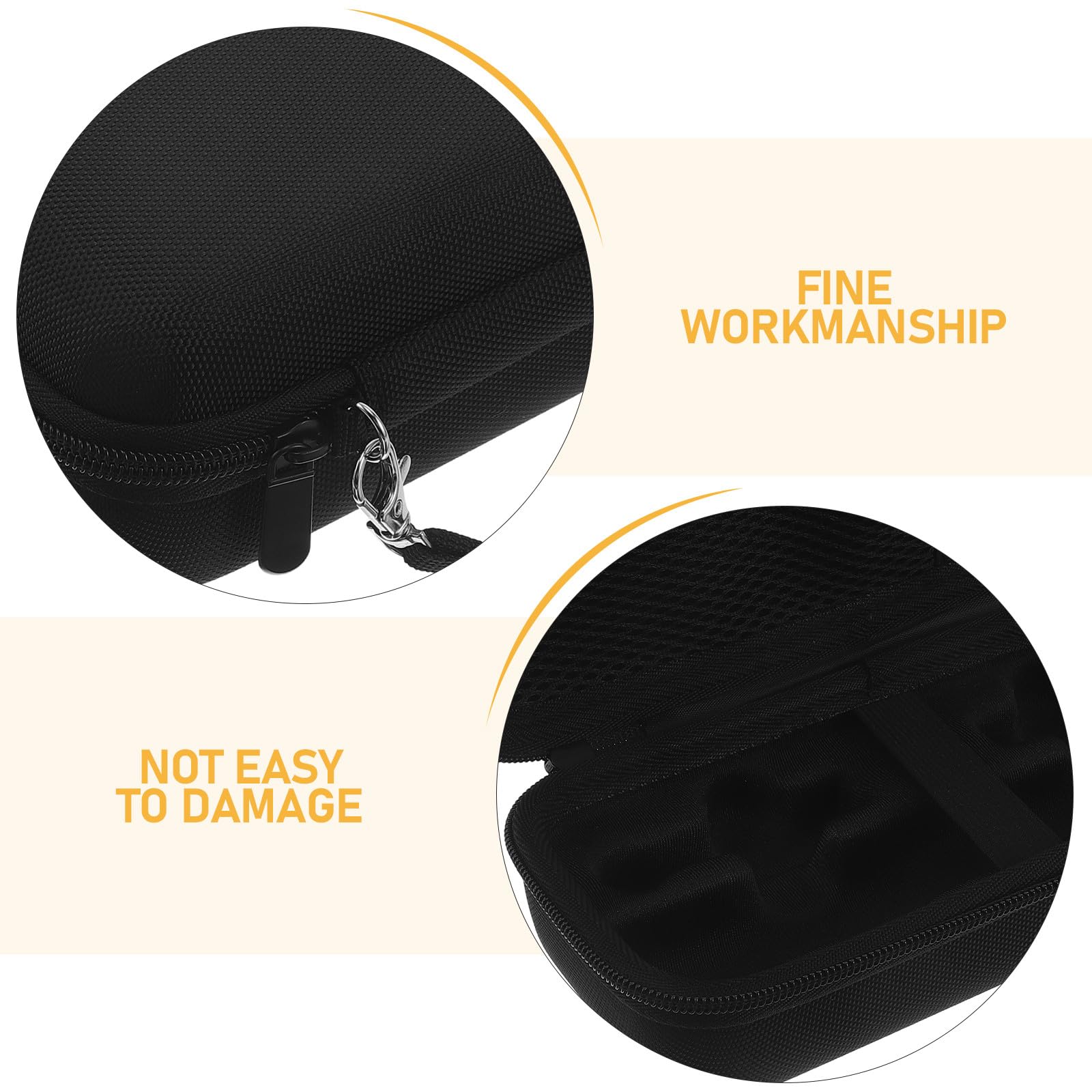 OUNONA Estuche para Cepillos de Dientes Eléctricos Compatible, 1, Tamaño Compacto, Resistente al Agua, Bolsa Portátil para Viaje y Baño, con Bolsillo de Malla para Accesorios