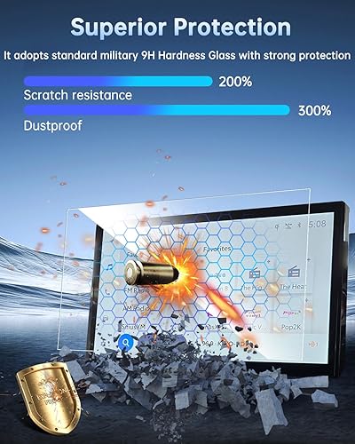 Miniatura 34 de SHAOHAO Protector de pantalla para Santa Cruz 2024 2023-2024 Santa Cruz (SEL/Night/SEL Premium/Limited) 10.25" Accesorios para pantalla táctil Santa