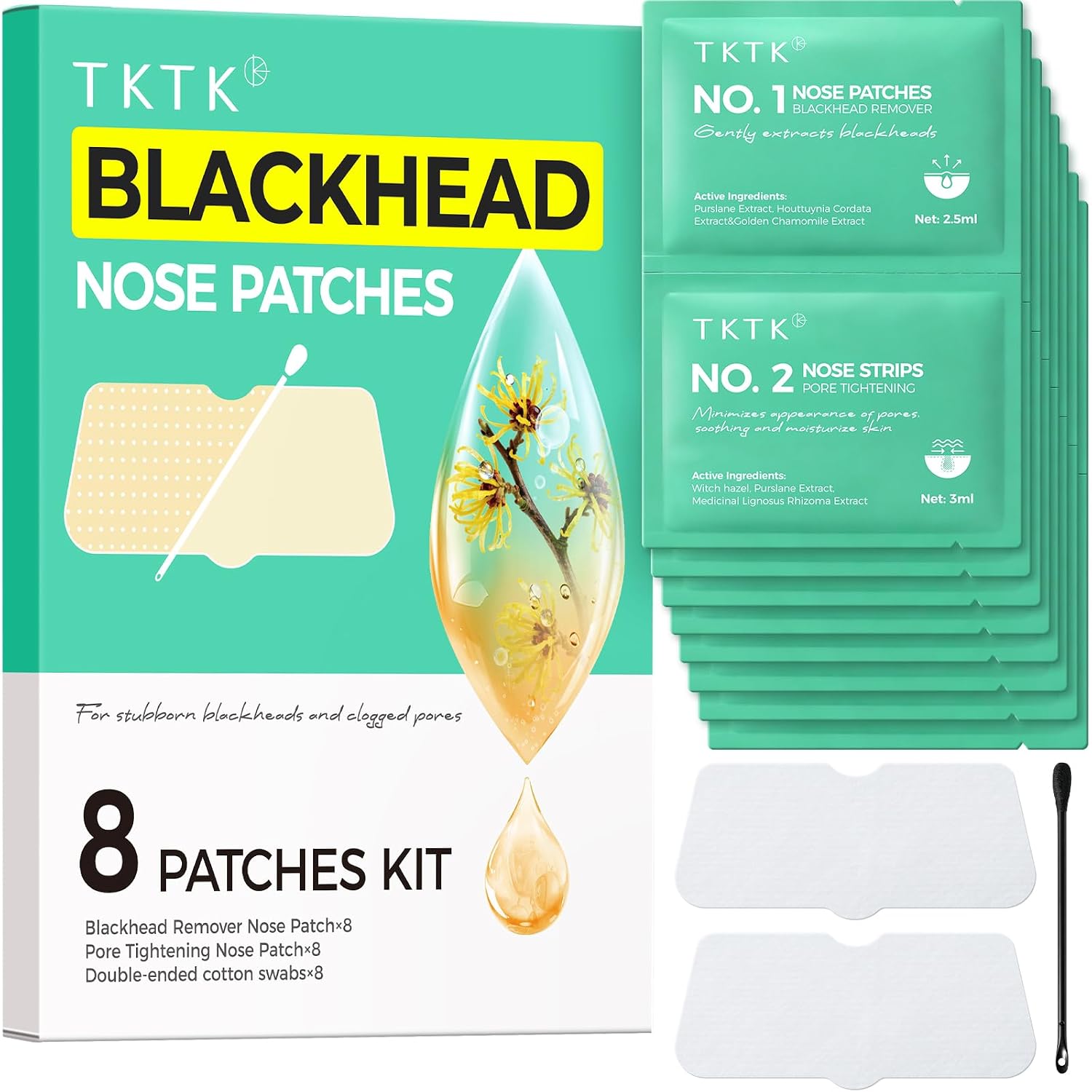 TKTK Blackhead Nose Patches - Gentle Deep Pore Cleansing