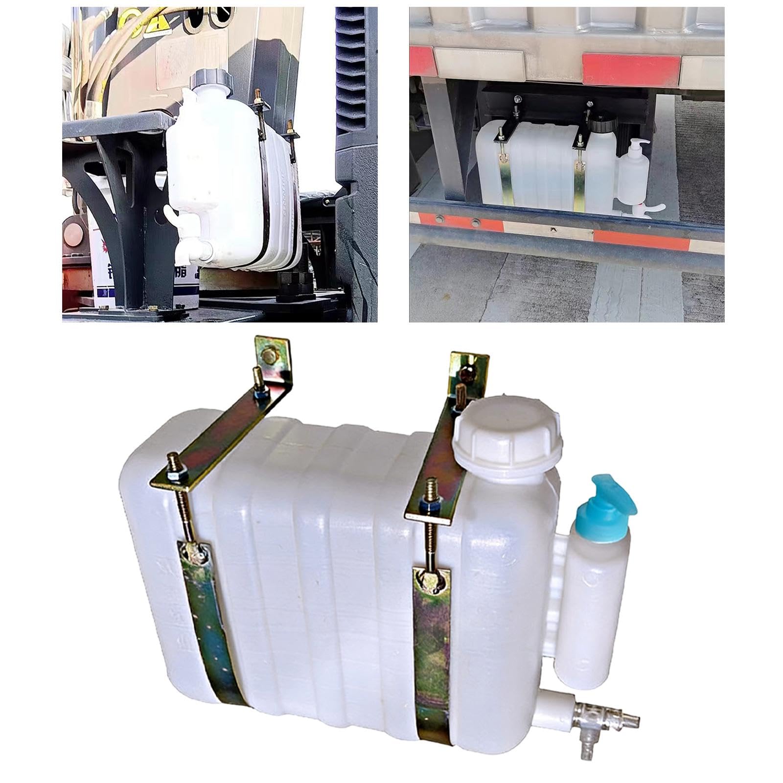 F Fityle Contenitore per Acqua Sospeso per Camion, Installazione Rapida, Portatile, Leggero, Accessorio Robusto per Cantieri Edili, Rimorchi e Uso Agricolo, Capacità 9 Kg