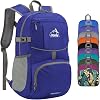 WATERFLY Hiking Foldable Daypack Backpack: 25L Ultra Lightweight Packable Waterproof Outdoor Travel Day Pack for Woman Man