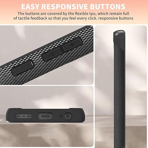 Miniatura 7 de Funda para Samsung Galaxy A13/A04/A04S/A23/A32 5G con protector de pantalla, parte trasera texturizada de policarbonato duro, diseño de flores