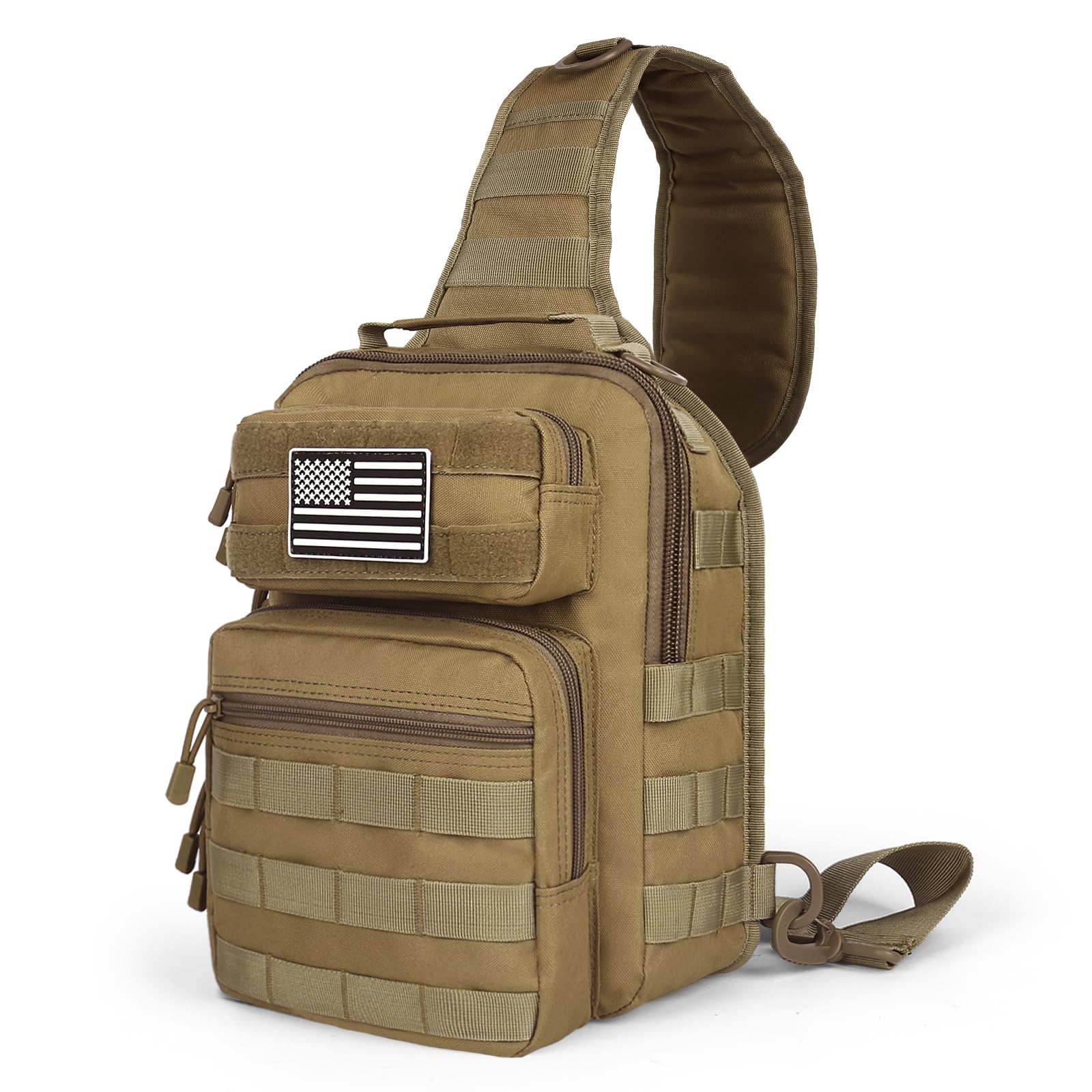 HAOMUK Tactical Sling Bag Backpack Military Rover Shoulder Sling Pack Small EDC Crossbody Chest Bag for Men