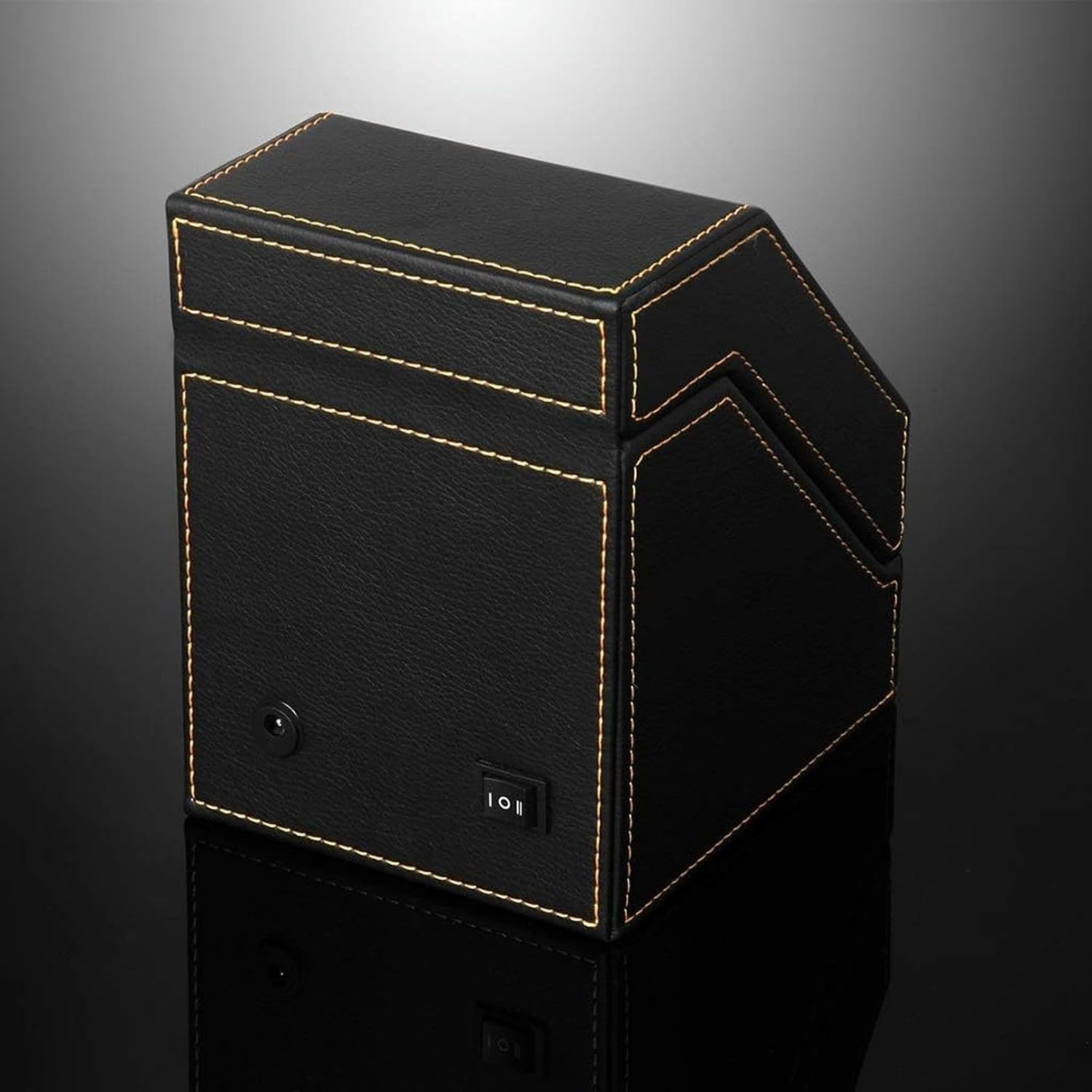 Watch Winders Watch Winder Boxes Automatic Single Winding Box Watch Box Quiet Motor Turn Table Device Automatic Mechanical Watch Storage 1+0 Watch Winder Watch Box-* image 5