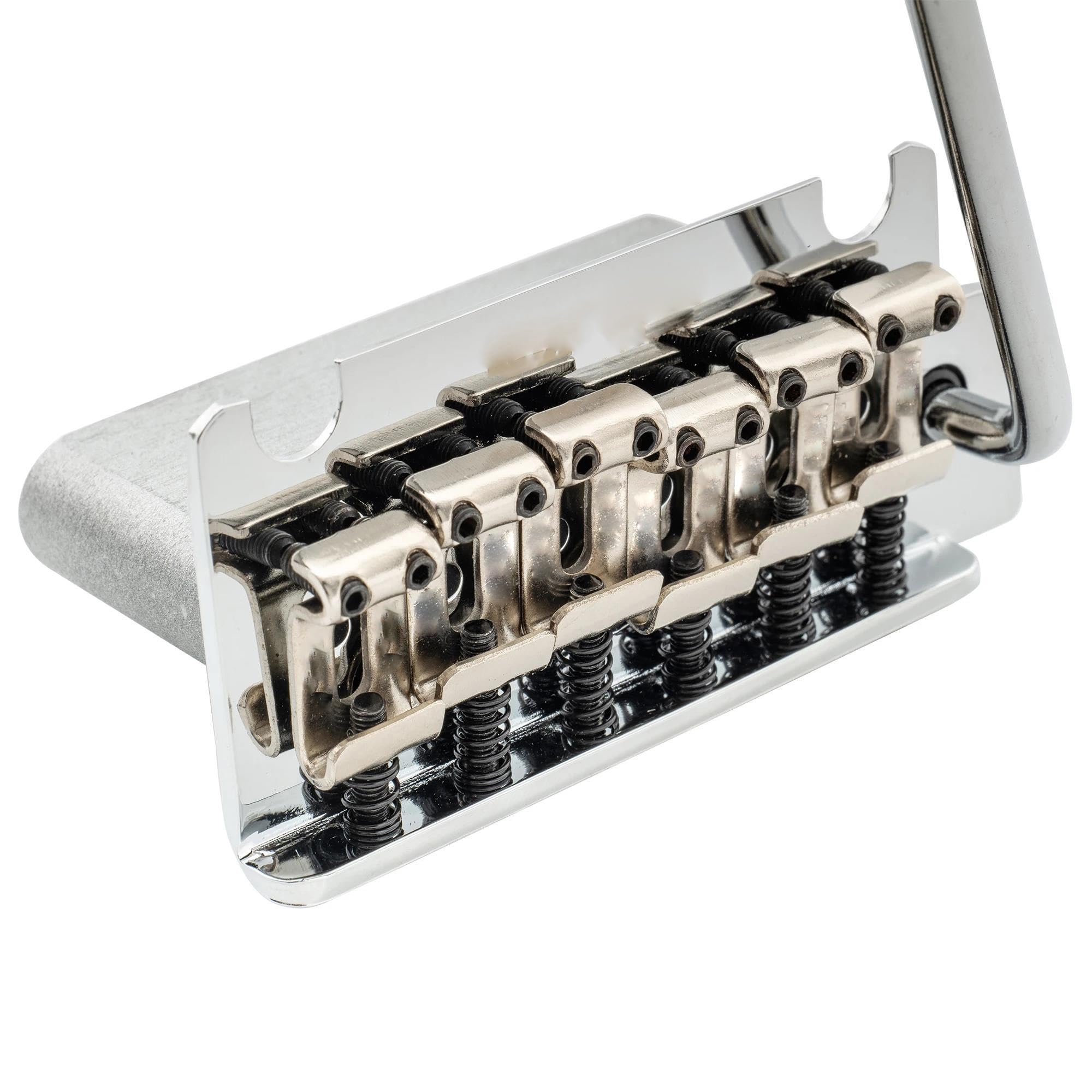 Mostek Gitarowy 54mm Standardowe Pełnoblokowe Ramię Pop-in W Stylu Vintage 2 Punktowy Mostek Gitarowy Tremolo(Chrome)