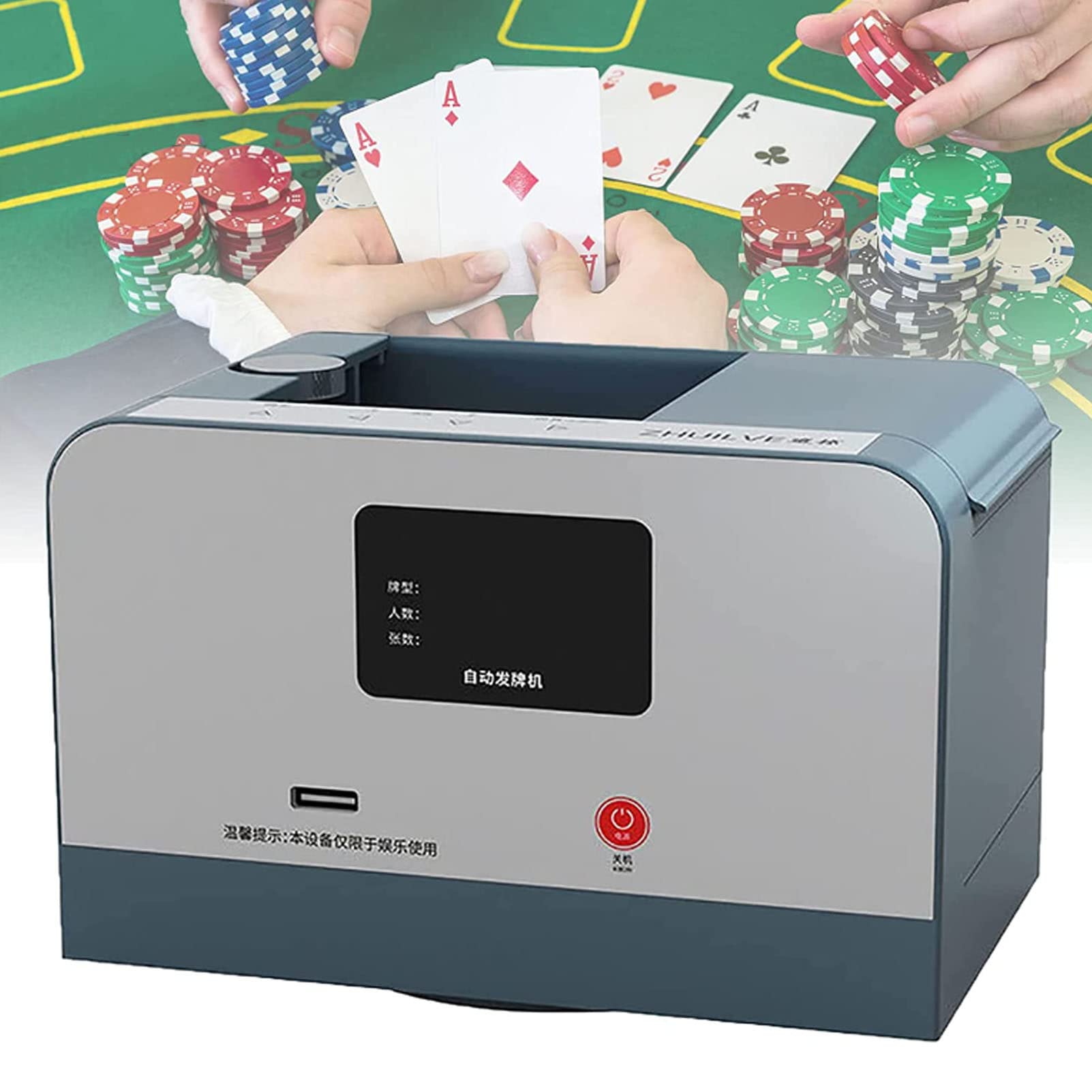 Mescolatore Carte Elettrico ShinePick - Automatico, Ricaricabile, Portatile - Foto 3