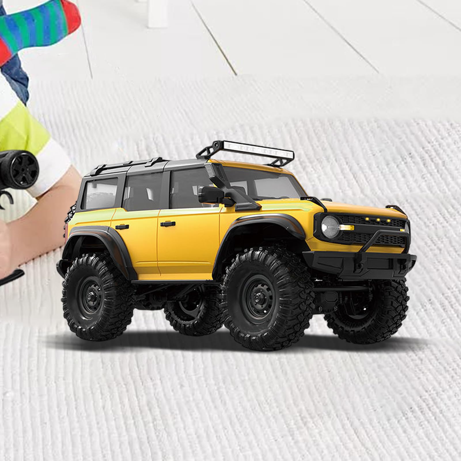 Macchina RC Drifting Giocattolo Camion LED | Veicolo Fuoristrada Radiocomandato 1 16 Per Bambini Ragazze Adulti Feste Festival Compleanni All'Aperto Casa Intrattenimento