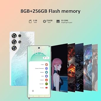 C26 Ultra 6.99 HD Screen 8GB+256GB Android 15 8000mAh Battery Blue