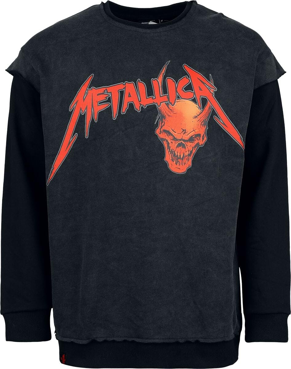 Metallica EMP Signature Collection Uomo Felpa grigio scuro/nero
