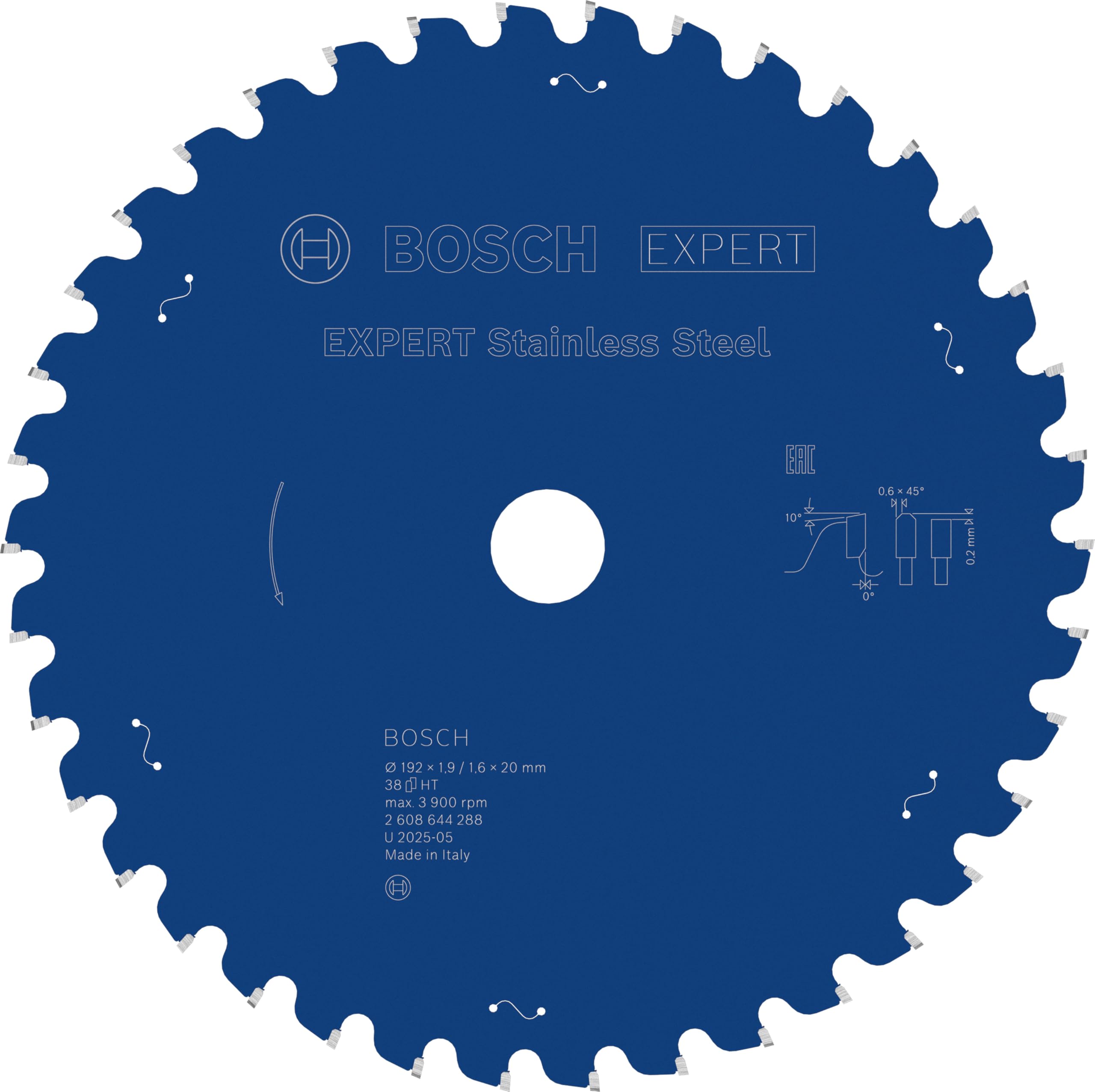 Lame de scie circulaire EXPERT Stainless Steel pour couper l'inox net