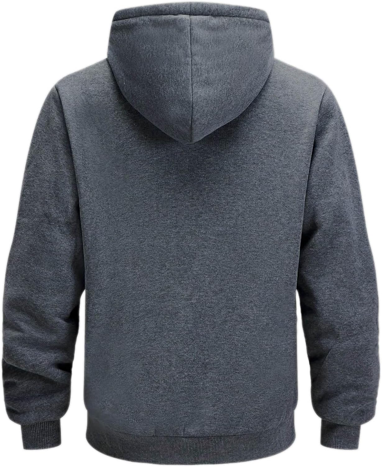 Hoodies for Men Heavyweight Sherpa Fleece Lined Sweatshirt Full Zip Up Thick Winter Coats Hooded Warm Jacket - Image 5