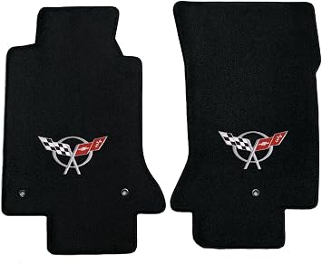 Lloyd Mats 600016 Fits Corvette 1997-2004 2 Piece Black Ultimat C5 Logo Mat