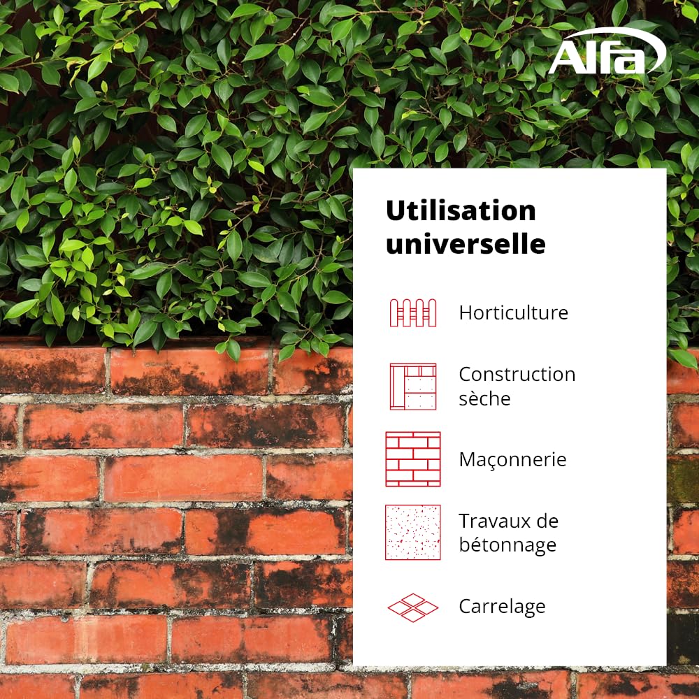 Alfa Cordeau de maçon – Cordon alignement précis – 100 m – 1 pièce