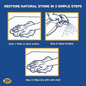 Zep Granite and Stone Cleaner and Protectant - 32 Ounces (Case of 4) ZUCSPP - Specialized Professional Grade Formula Cleans and Protects Stone