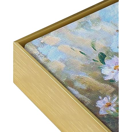 FOLKOR Metal Canvas Floater Frame for 24x48, DIY Gold Floating Photo Frame with 5/6" Deep
